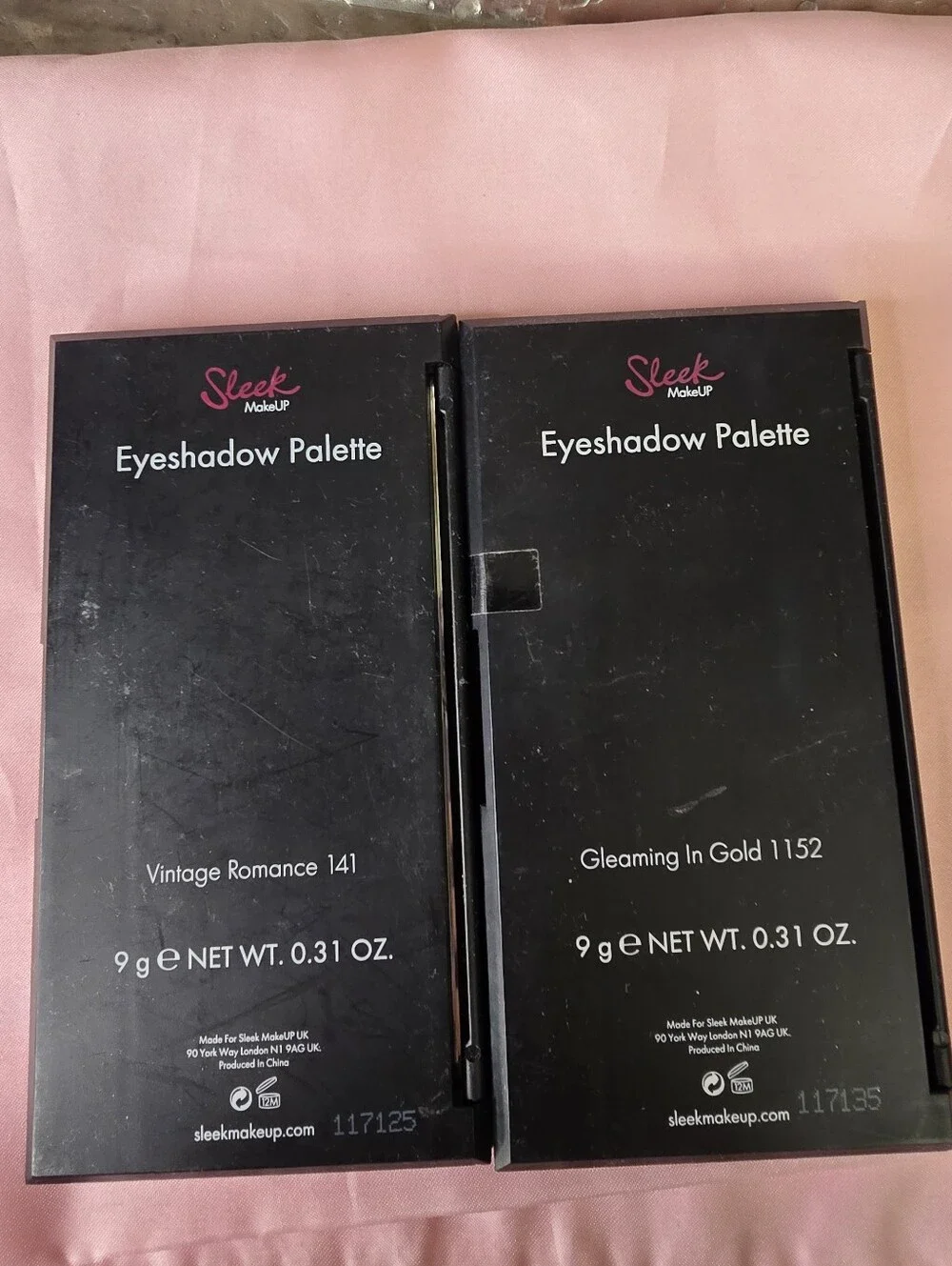 Sleek Eyeshadow Palette Set - Pink and Gold Shades, NWOT